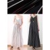 Summer New Sling Large Chiffon Black Striped Jumpsuit