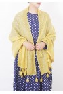 cotton linen scarf shawl casual yellow scarves