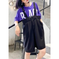 Popular overalls women summer loose large size casual shorts