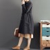 new fashion black cotton long outwear plus size high waist warm double breast trench coats