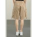 Modern Khaki Pockets hot pants Summer